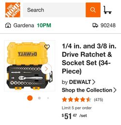 Dewalt Socket Set