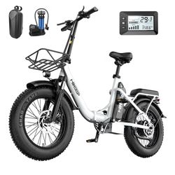 Electric Bike 16 x 4 Inch Fat Tire Ebike, 750W, 48V13AH Detachable Battery