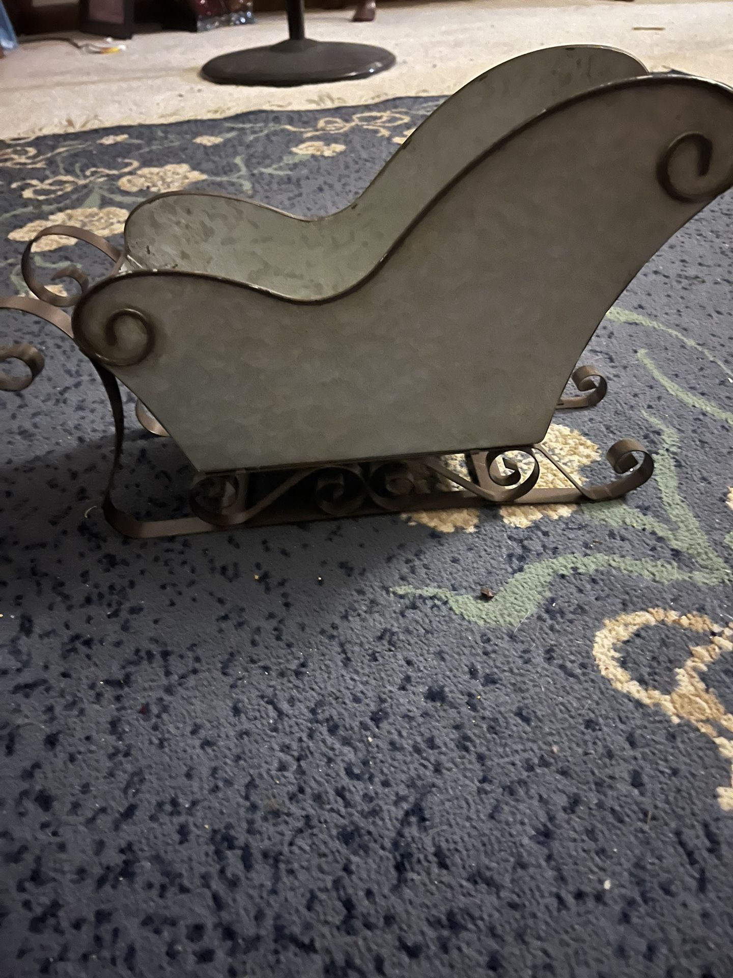 Galvanized Metal Sleigh