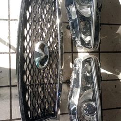 Infiniti Q50 Grill And Fornt Lights