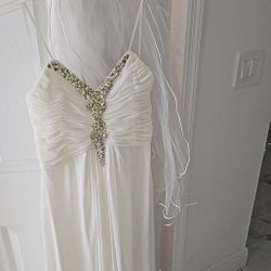 Wedding Dress With Viel
