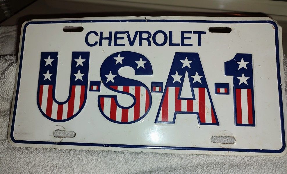 Chevrolet USA-1 License Plate