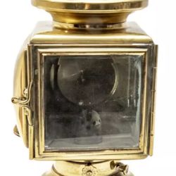 C.M. Hall Antique Brass Carriage Side Lamp Light model 144-E `1910 Old Model rar