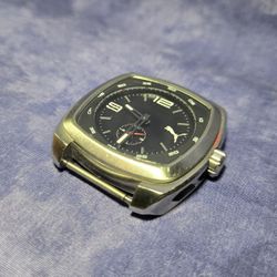 Puma Analog Men's Watch Black Face Stainless Steel 