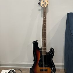 Fender Squier Affinity Limited Edition JP 3-Color Bass Guitar, Maybe Played 20 Times