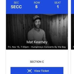 Mat Kearney Tickets Friday November 15th