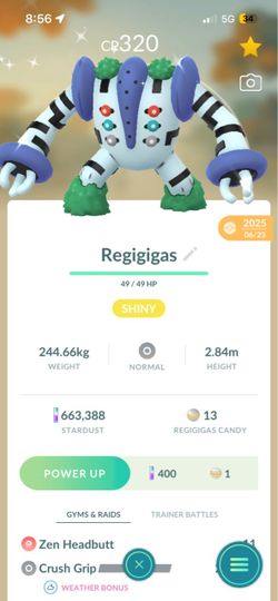 Shiny Regigigas Pokémon GO