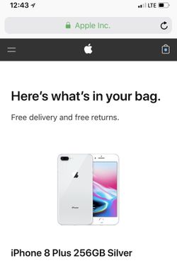 iPhone 8 Plus 256GB Silver White Factory Unlocked