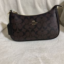 Coach Teri Shoulder Bag In Signature Canvas