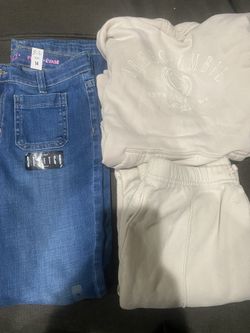Childrens Place Flare Jeans/ Abercrombie Girl Sweat Outfit