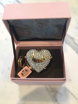 Juicy Couture Engagement Ring Key Fob/Bag Charm