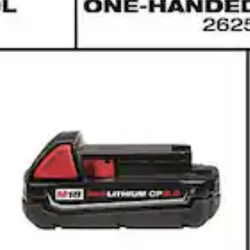 Milwaukee 2ah new battery