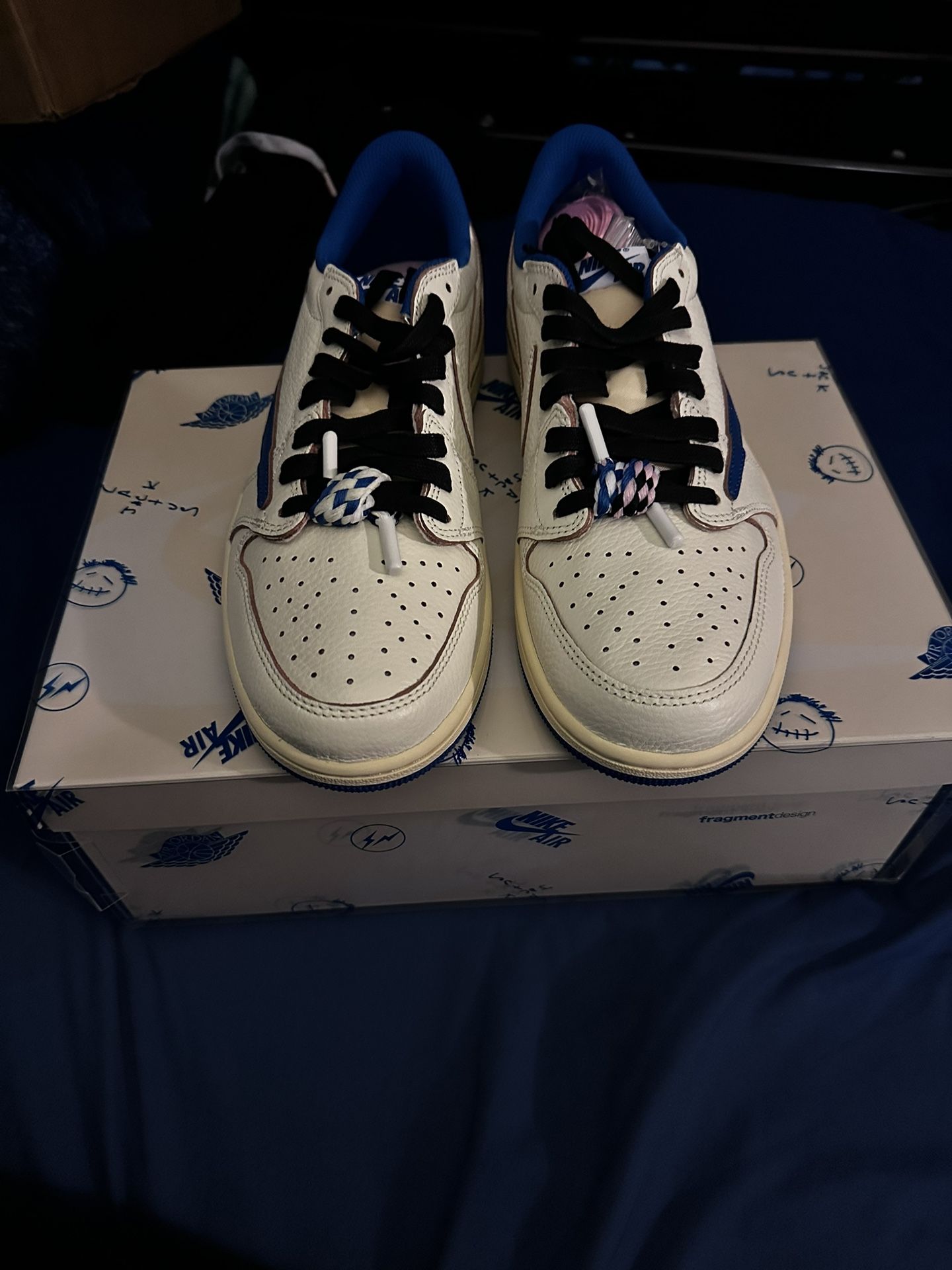 Travis Scott x Fragment Jordan 1 low (2025) In Men’s size 9.5
