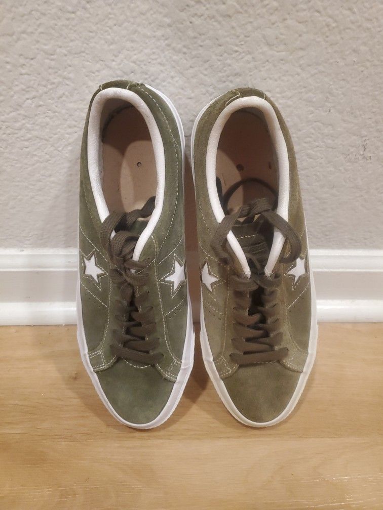 Converse One Star Green And White Color Way Size 8.5 Mens