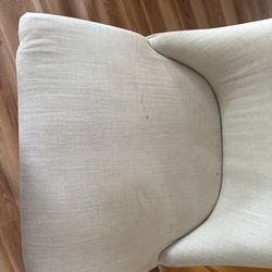 Linen solid barstools