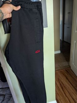 424 Black Sweat Pants