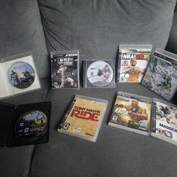 9 PlayStation 3 game bundle PS3 - ssx, little big, MLB, NBA, UFC madden