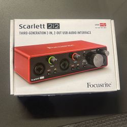 Scarlett 2i2 Interface 