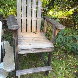 Two Wooden High Chairs