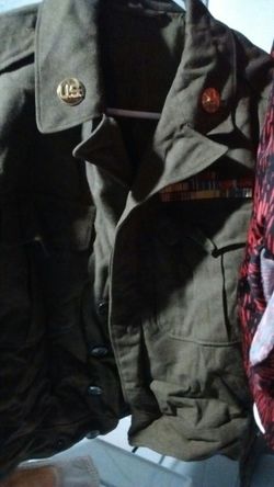 Army World War II uniform with pants and hat