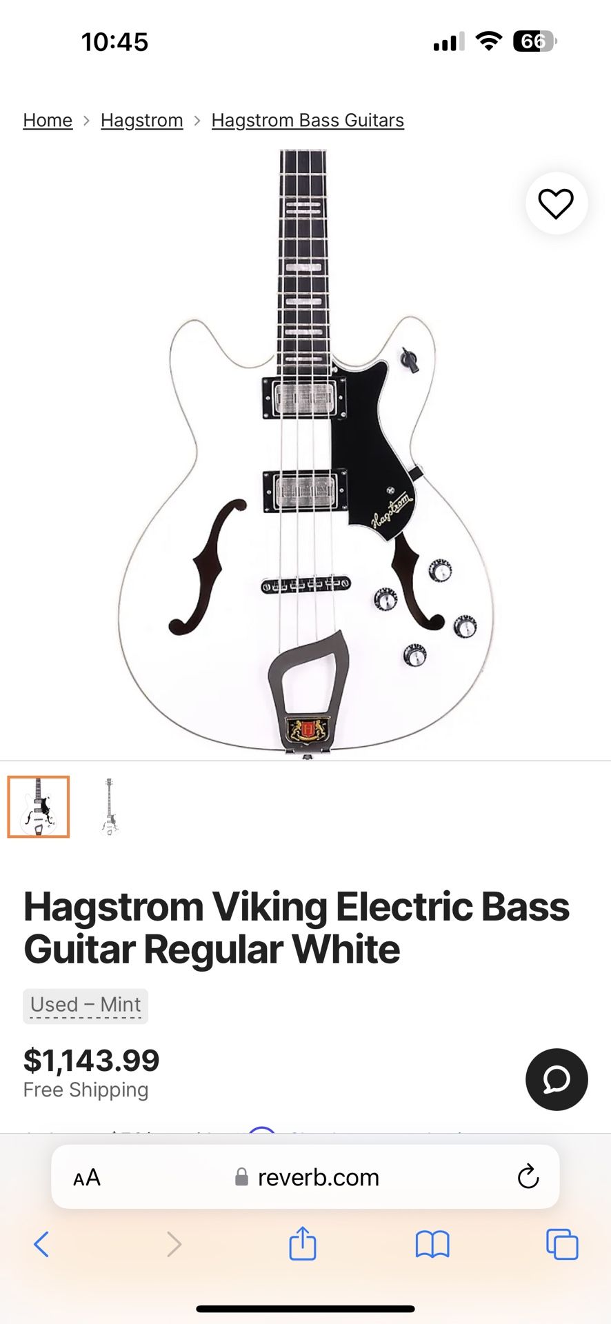 Hagstrom Viking Bass Guitar