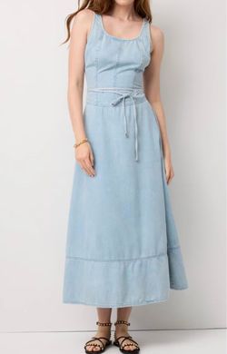 White House Black Market Featherweight Denim Maxi Dress Retails $170