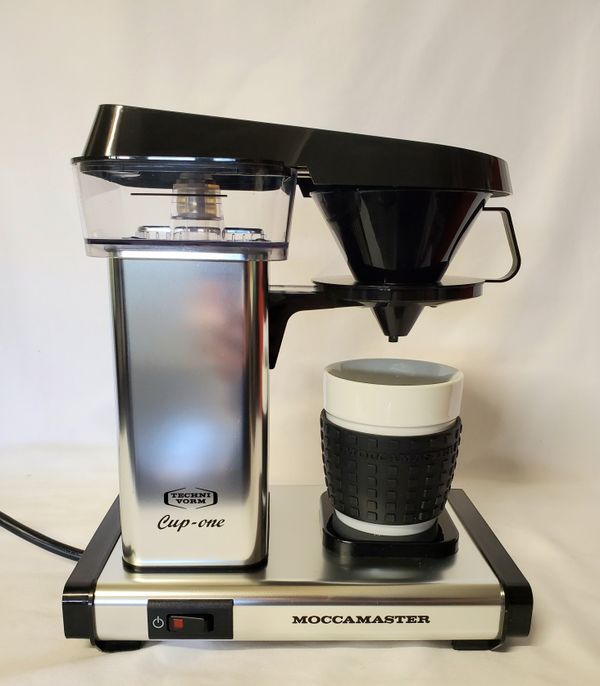 Technivorm Moccamaster Cup One Coffee Brewer, 10 oz, Polished Silver