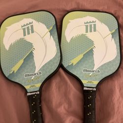 Monarch - Duches Pickleball Paddles - Teal/White (Pair)