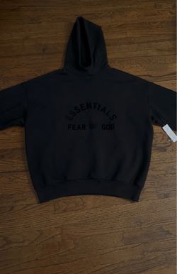 black essential hoodie size XL