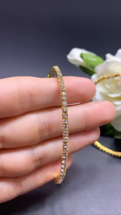 18K Gold Plated 86mm Big Circle Rhinestone Hoop Earrings, Gold Color