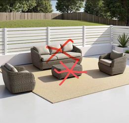 ❤️‍🔥 CHITA 2-Pieces Outdoor Wicker Furniture Set,