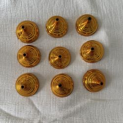 Set of Gold Flag Stands/Holders