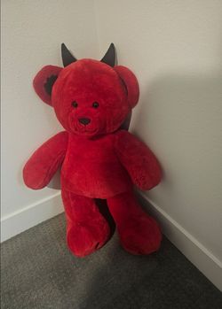 Build a Bear- Large Red Devil Teddy Bear Plush