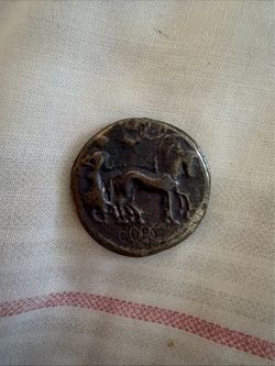 Ancient Bronze Coin with Horse Motif