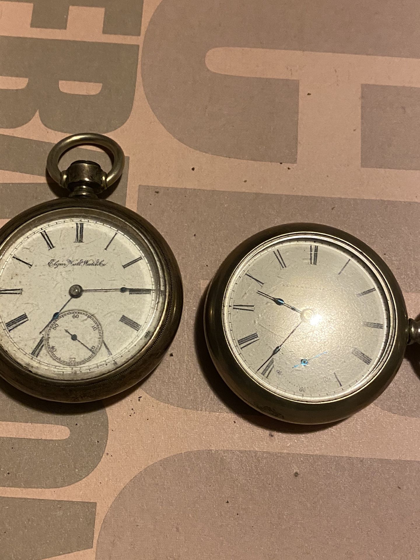 2 vintage pocket watches