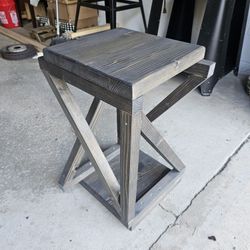 wooden end table 