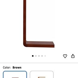 Small Side Tables Bedroom Wood, C Shaped Side Table for Couch Sturdy and Stable, C-Shaped Wood Sofa Table for Living Room Balcony Bedroom Small Spaces