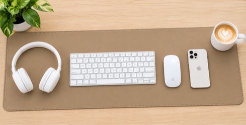 Large PU Leather Desk Mat