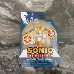 Sega Sonic The Hedgehog Tails Action Figure & 2 Collector Cards (Rough Package)