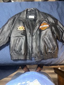 Charles Klein Harley-Davidson Leather Jacket Size 2XL