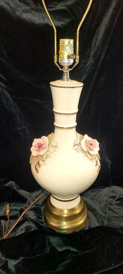 Porcelain Rose Lamp