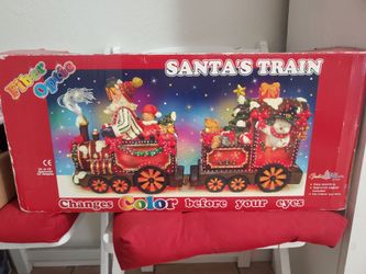 Christmas Decoration Puleo Optic Glow Santa's Train