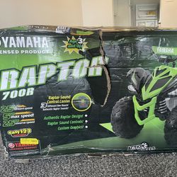 12V Yamaha Raptor ATV Powered Ride-On for Boys & Girls, Ages 3+, up to 5 MPH