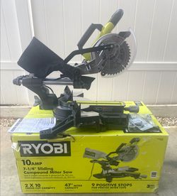 Ryobi 10 Amp Corded 7-1/4" Sliding Compound Miter Saw