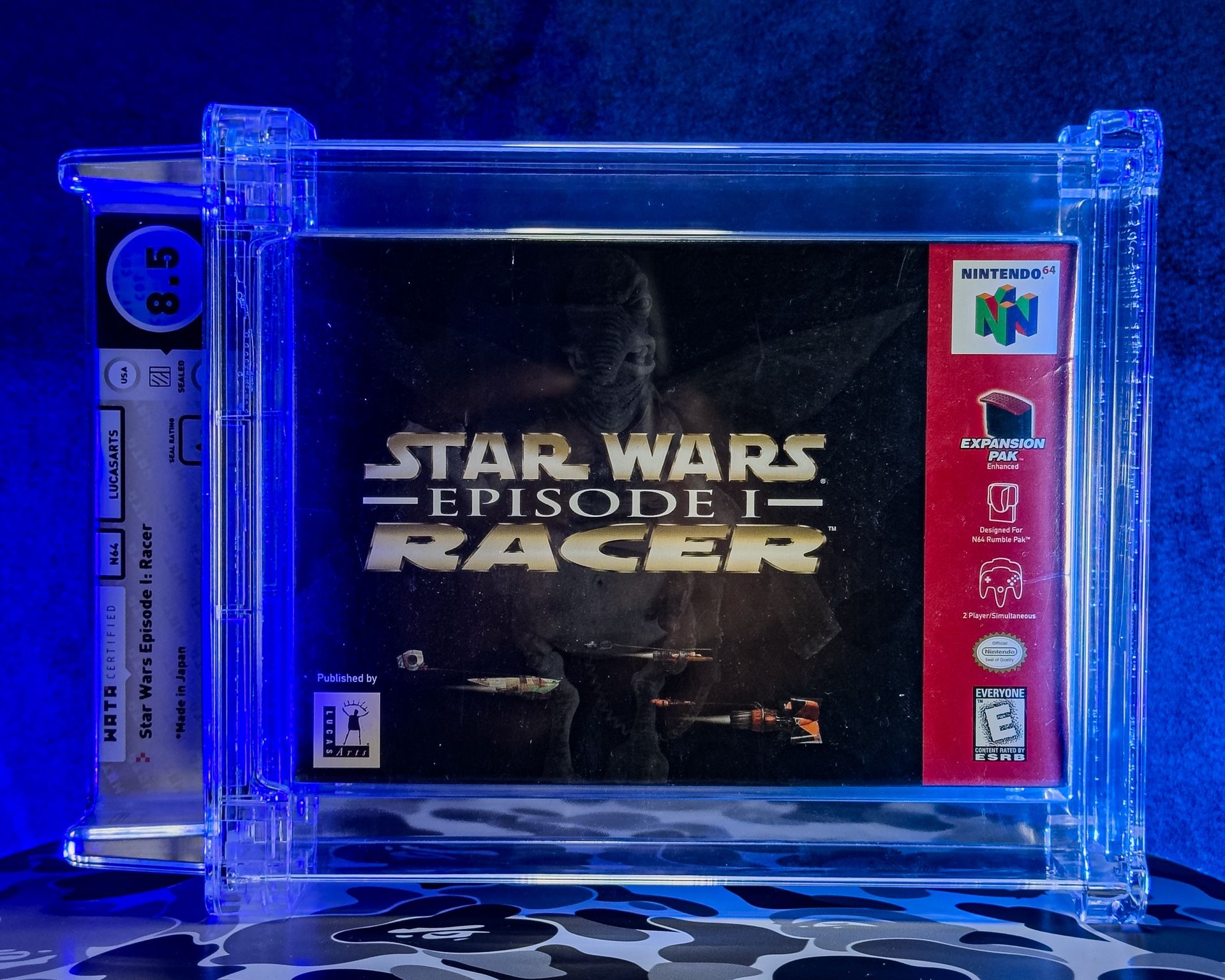 Nintendo 64 Star Wars Episode 1 Racer Wata A+ Graded 8.5