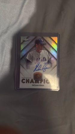 Nolan Ryan 2025 Topps Chrome World Series Champion Autograph