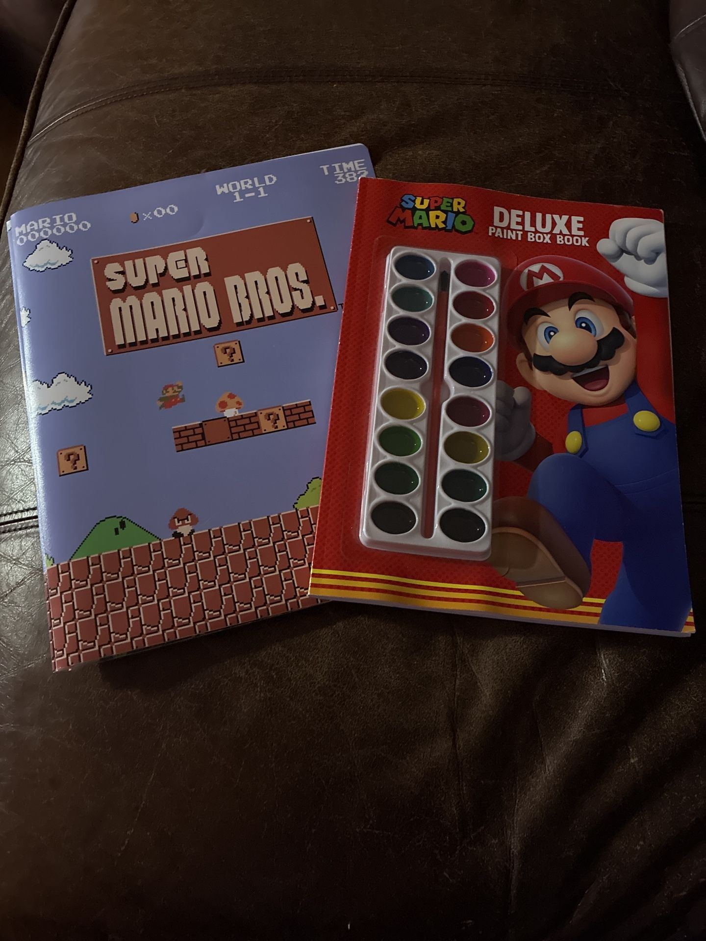 Super Mario Painting Book & 3 Ring Folder