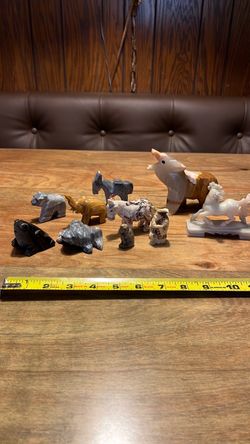 Collection of onyx figurines