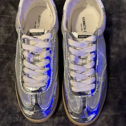 Silver and Mesh Sneakers 