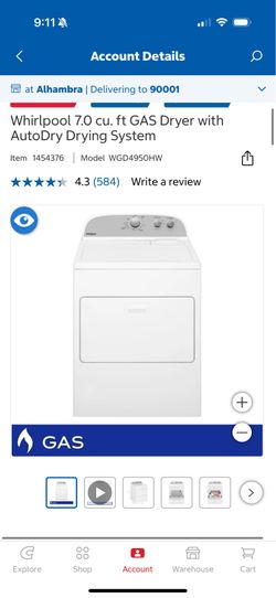 Washer and gas dryer for sale